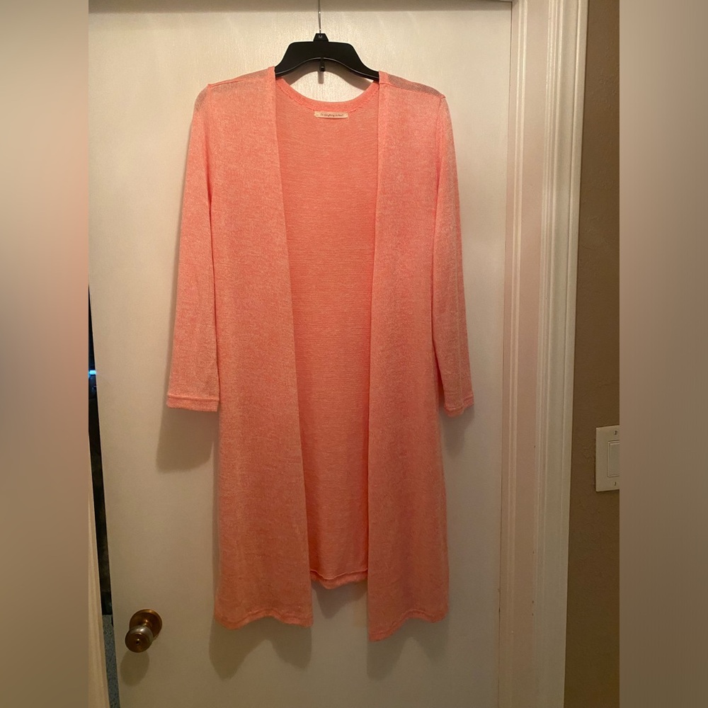 NBW,PINK CARDIGAN, ONE SZ FITS ALL.